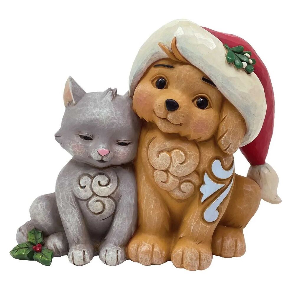 Jim Shore - Fur the Love of Christmas Dog and Cat Figurine - 6011485